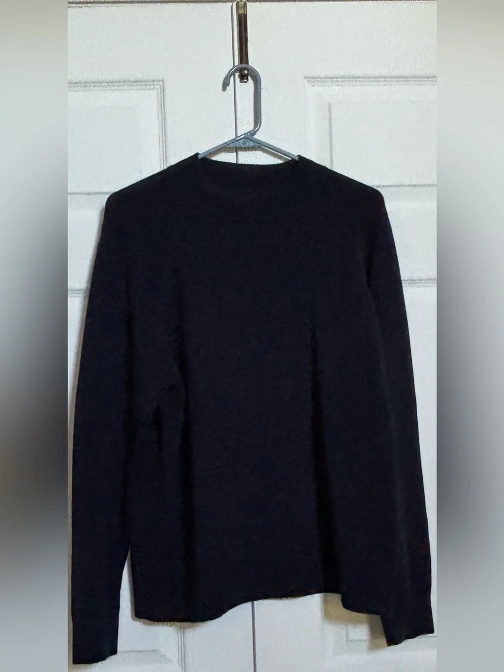 Quince Men’s Organic Cotton Mock Neck Sweater Navy Size L Pullover